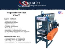 Maquina de bloco pneumática